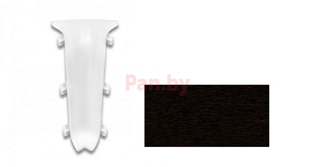Угол внутренний для плинтуса ПВХ Ideal Деконика 303 Венге темный 55 мм - фото 1 - id-p224846054