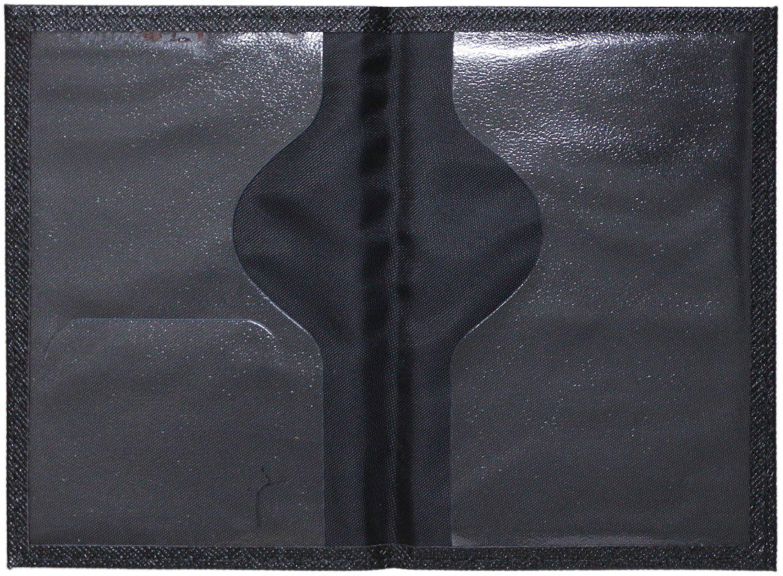 Обложка для паспорта OfficeSpace «Бизнес» 95*135 мм, черная