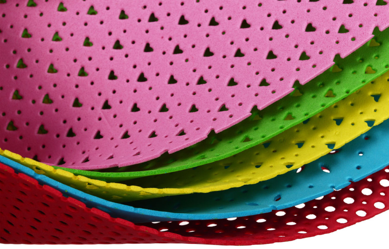 Набор цветной пористой резины (фоамиран) ArtSpace (перфорированный) А4, 5 цветов, 5 л., перфорированная - фото 1 - id-p224854705