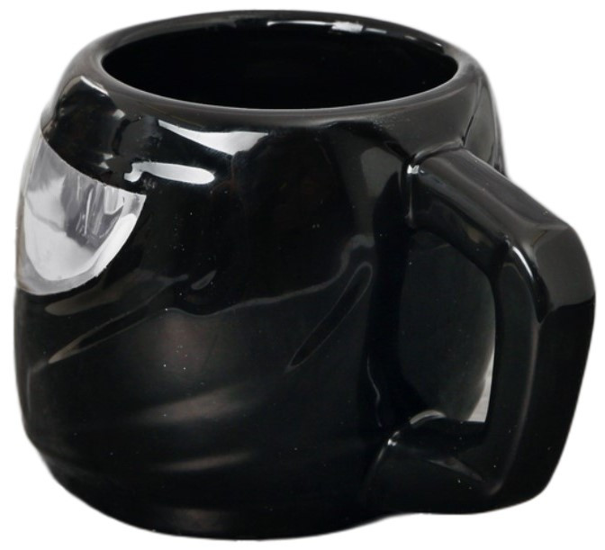 Кружка керамическая «Шлем» 600 мл, черная - фото 2 - id-p224854780