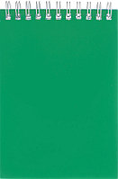 Блокнот на гребне BG «Для конференций» 100*145 мм, 60 л., клетка, зеленый