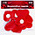 Сердечки декоративные Sima-Land 4,5*4 см, 10 шт., на клеевой основе, красные, фото 3