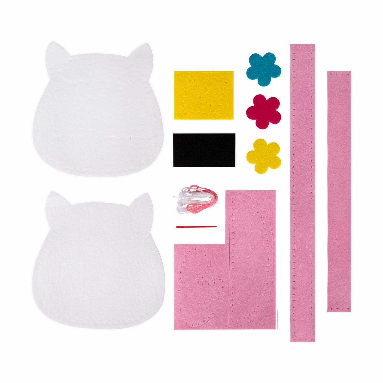 Набор для шитья сумочки из фетра «Юнландия» размер игрушки 17 см, «Единорожка» - фото 2 - id-p224854862