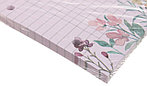 Сменный блок для тетради на кольцах Meshu 80 л., клетка, Field Flowers, розовый