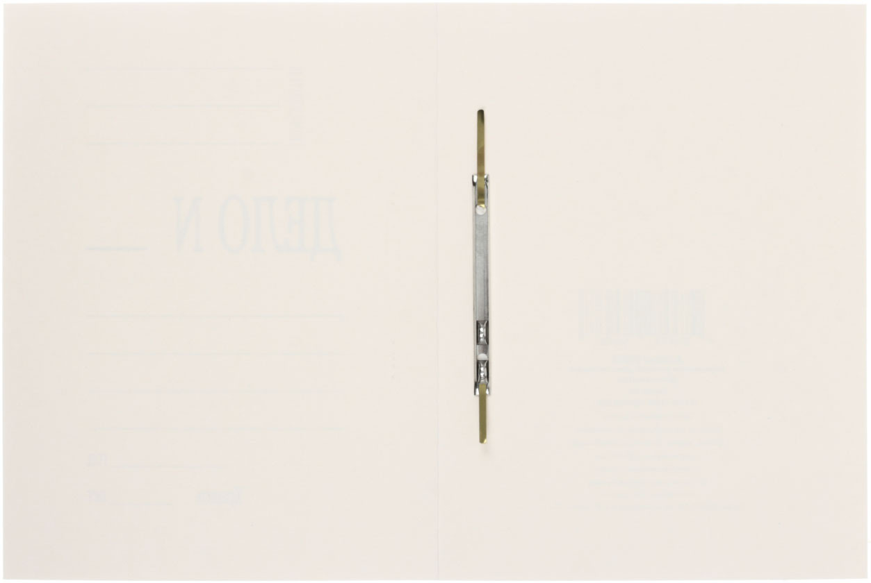 Папка картонная «Дело» со скоросшивателем А4, ширина корешка 25 мм, плотность 440 г/м2, мелованная, белая
