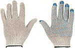 Перчатки трикотажные OfficeClean «Эконом» четырехнитиевые, 7,5 класс, белые