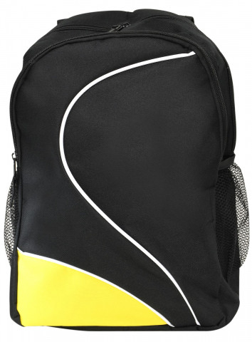 Рюкзак Creativiki Sport Basic 19,7L 270*390*110 мм, черный с желтым - фото 4 - id-p224854497