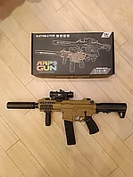 Детский игрушечный бластер Орбиз пистолет-пулемет ARP 9 с трассерной насадкой (светящиеся пули)