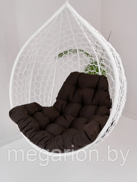 Подушка для одноместного подвесного кресла шоколадный 115х120х10см - фото 2 - id-p202201563