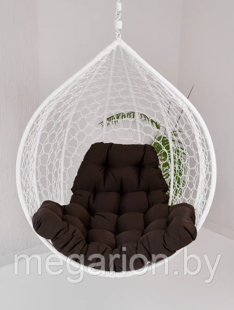 Подушка для одноместного подвесного кресла шоколадный 115х120х10см - фото 1 - id-p202201563