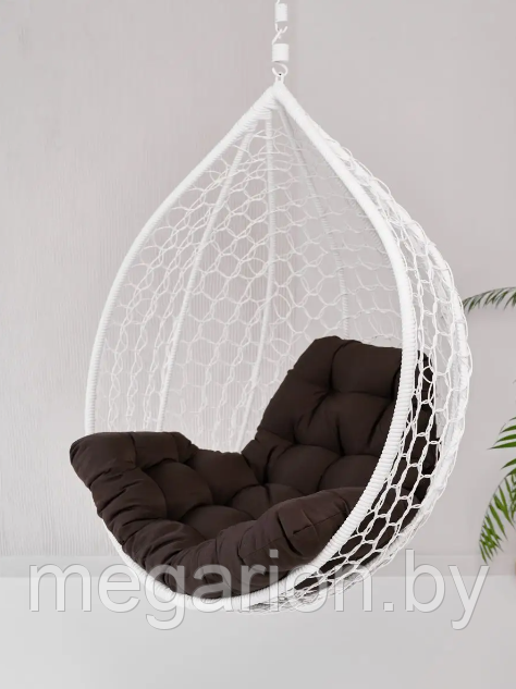 Подушка для одноместного подвесного кресла шоколадный 115х120х10см - фото 5 - id-p202201563