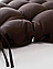 Подушка для одноместного подвесного кресла шоколадный 115х120х10см, фото 6