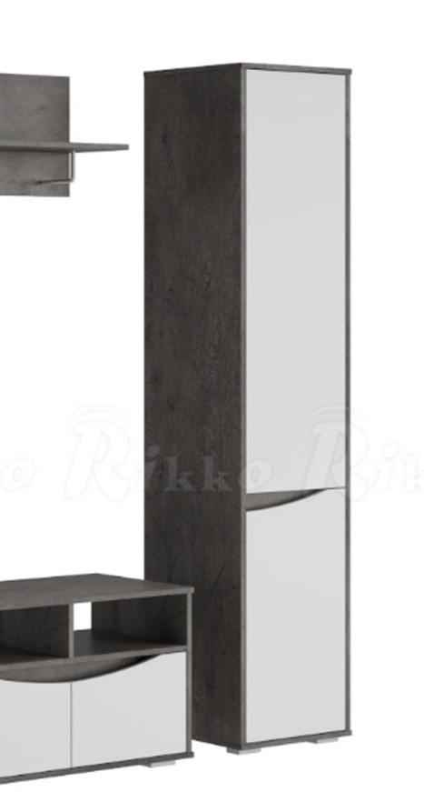 Пенал Бордо - Бетон темный/Лофт белый софт (Рикко) - фото 1 - id-p224857869