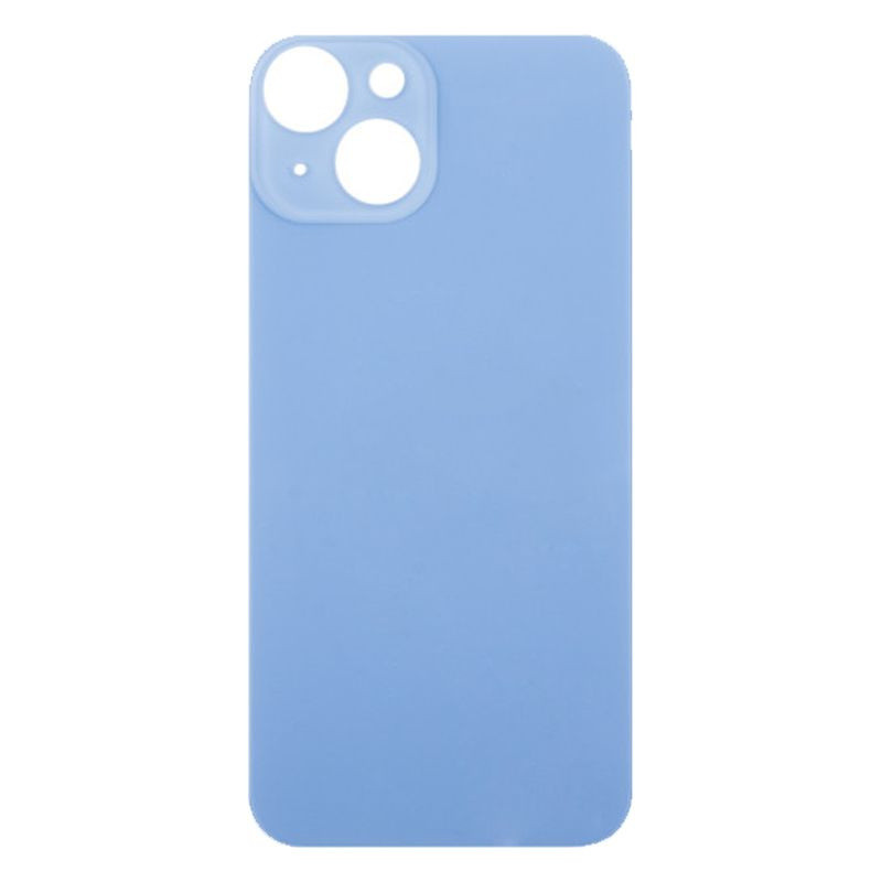 Задняя крышка для Apple iPhone 14 (широкое отверстие под камеру), синяя