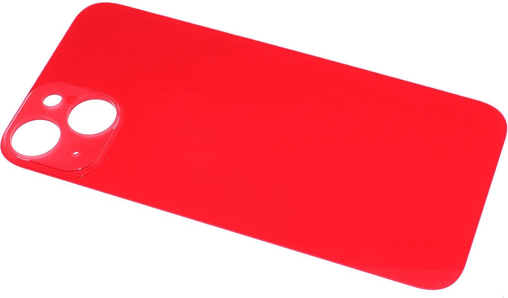 Задняя крышка для Apple iPhone 14 (широкое отверстие под камеру), красная