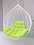 Подушка для одноместного подвесного кресла салатовый 115х120х10см, фото 5