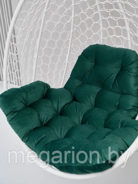 Подушка для одноместного подвесного кресла изумрудно-зеленый 115х120х10см - фото 5 - id-p201794394