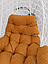 Подушка для одноместного подвесного кресла желтый 115х120х10см, фото 5