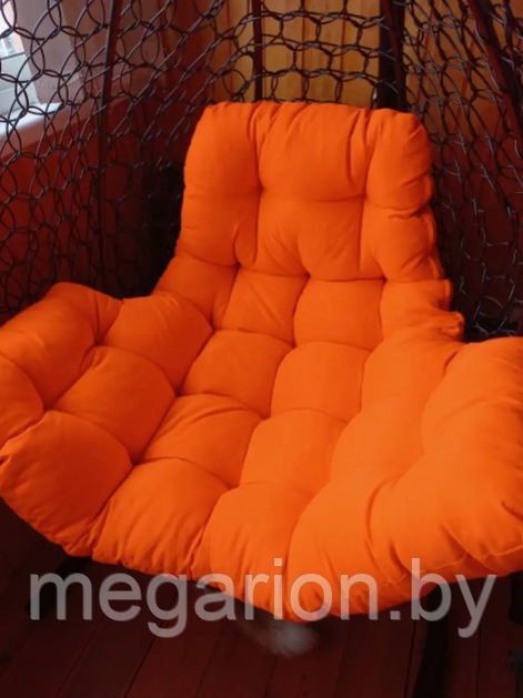 Подушка для одноместного подвесного кресла оранжевый 115х120х10см - фото 2 - id-p224858095