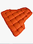 Подушка для одноместного подвесного кресла оранжевый 115х120х10см, фото 3