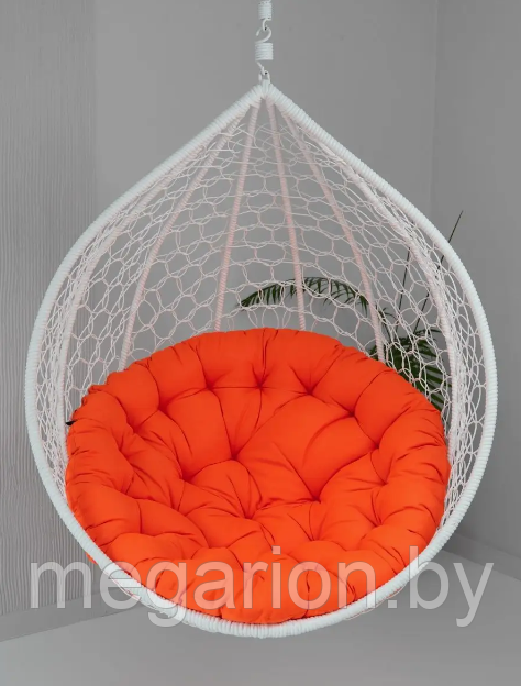 Подушка для одноместного подвесного кресла оранжевый 120х120х10см - фото 1 - id-p201796741