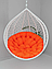 Подушка для одноместного подвесного кресла оранжевый 120х120х10см, фото 2