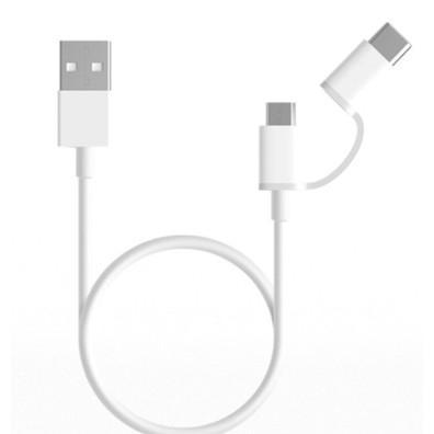 Xiaomi Mi 2-in-1 USB Cable Micro USB to Type C (30cm) [SJV4083TY] - фото 1 - id-p224858141