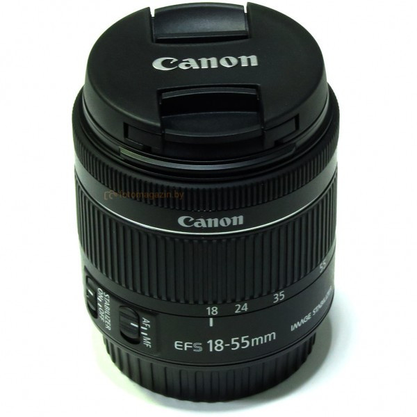 Объектив Canon EF-S 18-55mm f/4-5.6 IS STM - фото 2 - id-p224866625