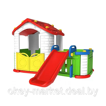 Детский игровой комплекс Baby Maxi Домик с горкой и столиком, фото 3