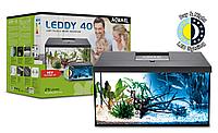 Aquael Аквариум Leddy 40 Day & Night, черный 40x25x25 см., прямоугольный, 25 л