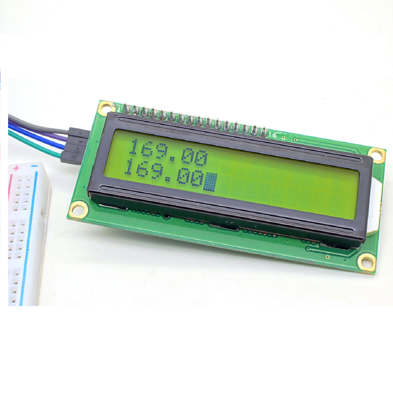 LCD1602A дисплей 16x2 с адаптером I2C - фото 4 - id-p224840024