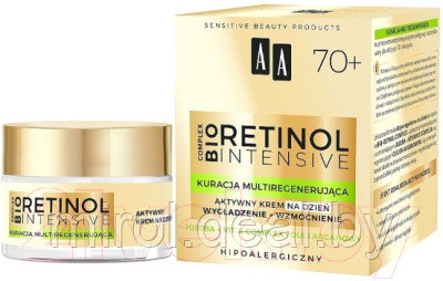 Крем для лица AA Retinol Intensive Активный Дневной Смягчение + Укрепление 70+ - фото 2 - id-p224883847