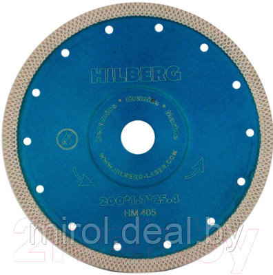 Отрезной диск алмазный Hilberg 200 ультратонкий турбо X / HM405 - фото 1 - id-p224884317