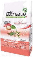 Сухой корм для кошек Unica Natura Indoor ягненок, рис, горох