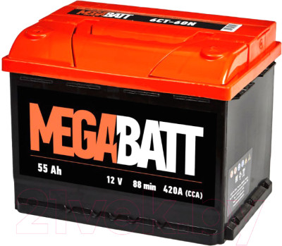 Автомобильный аккумулятор Mega Batt Batt R+ 420A / 6СТ-55АзЕ - фото 1 - id-p224887471