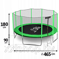 Батут Atlas Sport 465 см (15ft) Basic (зеленый), фото 3