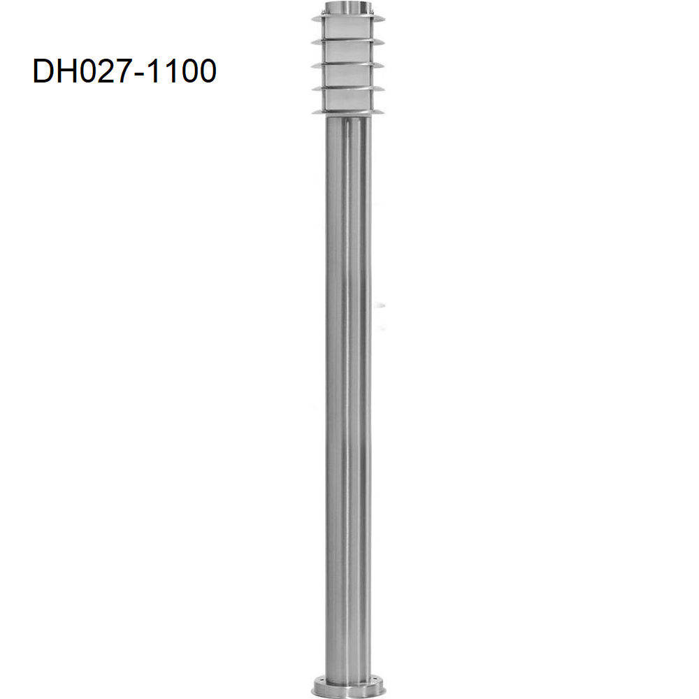 Уличный светильник столб Feron DH027-1100, Техно столб, 18W E27 230V, серебро - фото 2 - id-p119519590