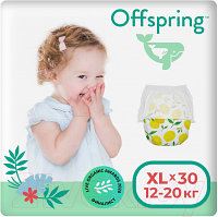 Подгузники-трусики детские Offspring XL 12-20кг Лимоны / OF02XLLMN