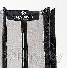 Батут пружинный с защитной сеткой Calviano smile 183 см-6 ft складной, фото 2