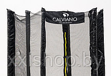 Батут пружинный с защитной сеткой Calviano smile 183 см-6 ft складной, фото 3