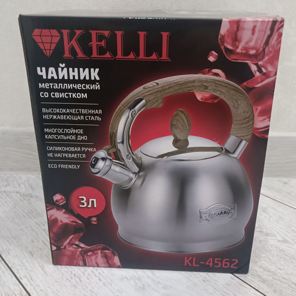 Чайник металлический 3,0 л. Kelli KL-4562 - фото 8 - id-p224893262