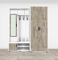 Прихожая БРИЗ композиция №2 (Белый/ Дуб Юкон) Микон