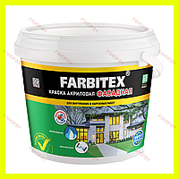Краска акриловая фасадная Farbitex (Фарбитекс) - 3 кг, белая