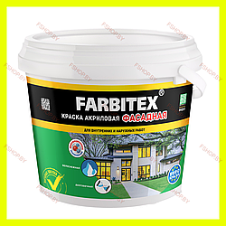 Краска акриловая фасадная Farbitex (Фарбитекс) - 13 кг, белая