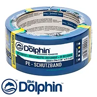 Лента малярная Blue Dolphin ДЕЛЬФИН синяя ПВХ 48*50м Tarp & Stucco