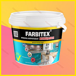 Краска акриловая моющаяся Farbitex (Фарбитекс) - 3 кг