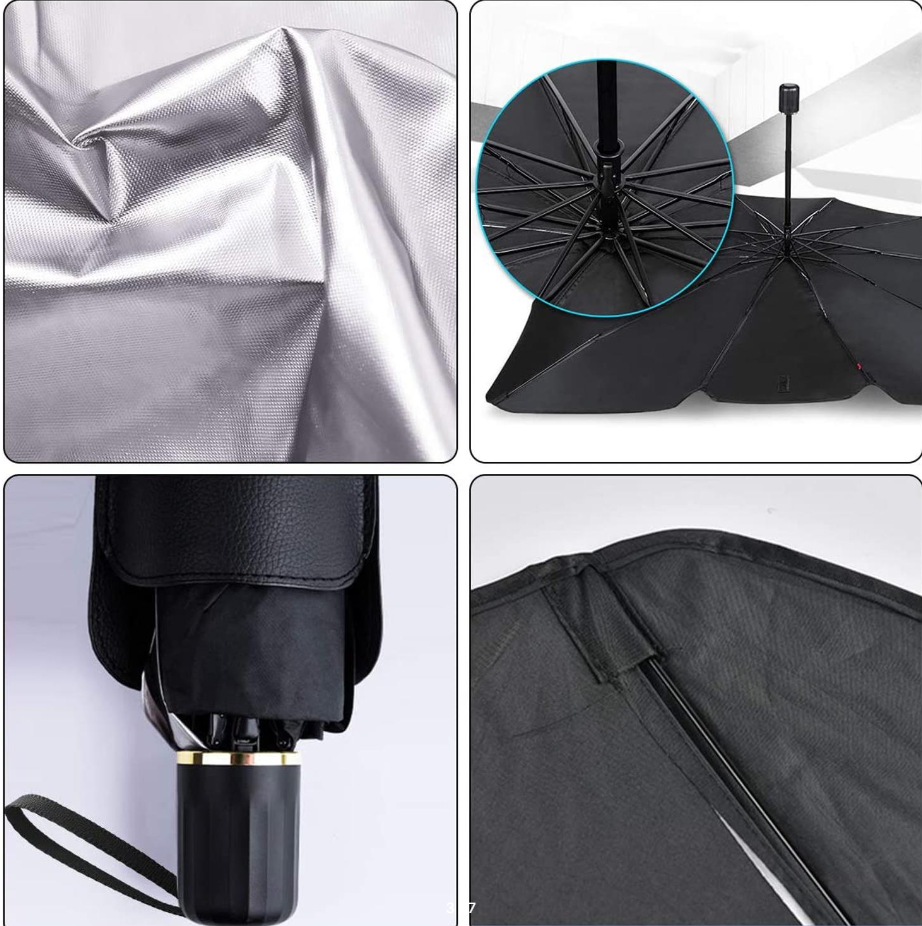 Солнцезащитный зонт для лобового стекла автомобиля, светоотражающий, складной 75 х 130 см - фото 7 - id-p224893627