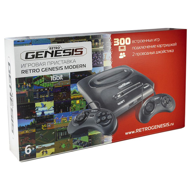 Игровая приставка SEGA Retro Genesis Modern 16 Bit 300 игр - фото 1 - id-p224893722