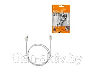 Дата-кабель, ДК 5, USB - USB Type-C, 1 м, белый, TDM