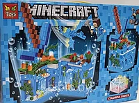 Детский конструктор Minecraft Подводная крепость Майнкрафт GT-118 серия my world аналог лего lego LED